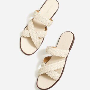 Madewell The Mena Slide Sandal ecru NP307 Size 7